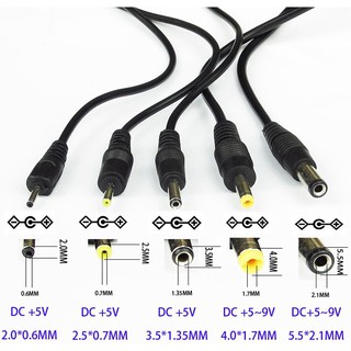 Dây Sạc Usb Sang Cổng 2.0mm / 2.5mm/ 3.5mm / 4.0mm / 5.5 mm 5v / 5.5mm 9V / 5.5mm 12V Dc Tiện Dụng