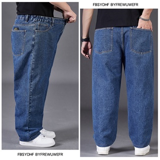 【Plus Size】quần Jean Denim Ống Rộng Thời Trang Đường Phố Hợp Xu Hướng Cho Nam