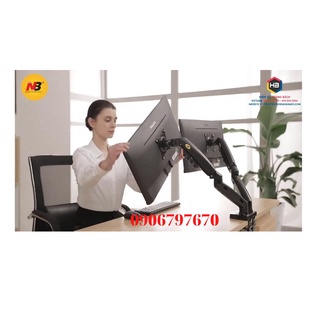 Giá treo hai màn hình NB P160 (17-27 inch) - Xoay 360 độ - Hàng Nhập Khẩu
