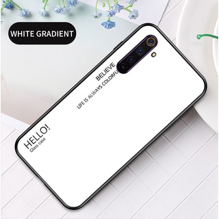Ốp lưng silicone tráng kính cường lực cho For Realme 6 Pro X50 For Realme 5i 5S