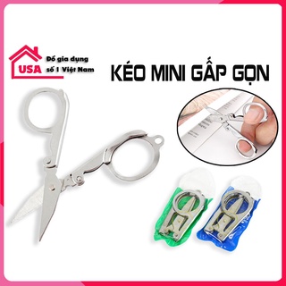 Kéo gấp gọn mini bỏ túi khi đi du lịch, kéo cắt tỉa lông mũi mini có thể gấp gọn tiện lợi