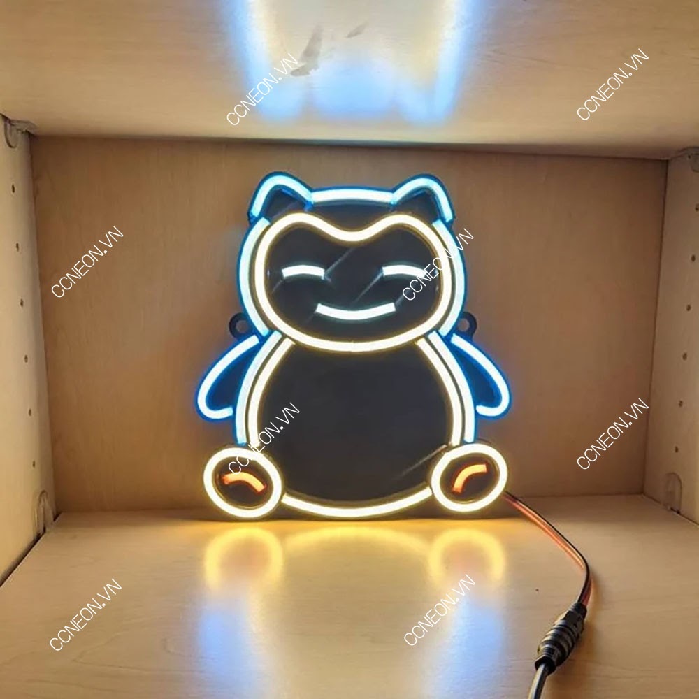 Đèn Trang Trí Phòng Led Neon Snorelax - Đèn Led Neon Pokemon