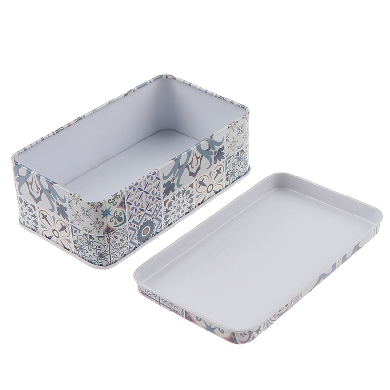 Hộp thiếc đựng đồ hình chữ nhật 11.5x6.5x4cm