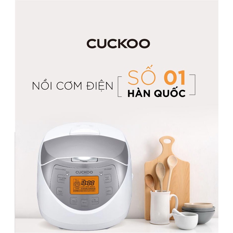 Ảnh Nồi cơm điện tử CUCKOO 1.08L lít CR-0631F - Hàng chính hãng - Chất lượng Hàn Quốc 2