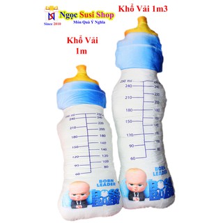 [ ẢNH THẬT BAO GIÁ] GẤU BÔNG Gối Ôm Bình Sữa 3D ĐẠI 1M Cao Cấp [ BÁN LẺ GIÁ SÌ]