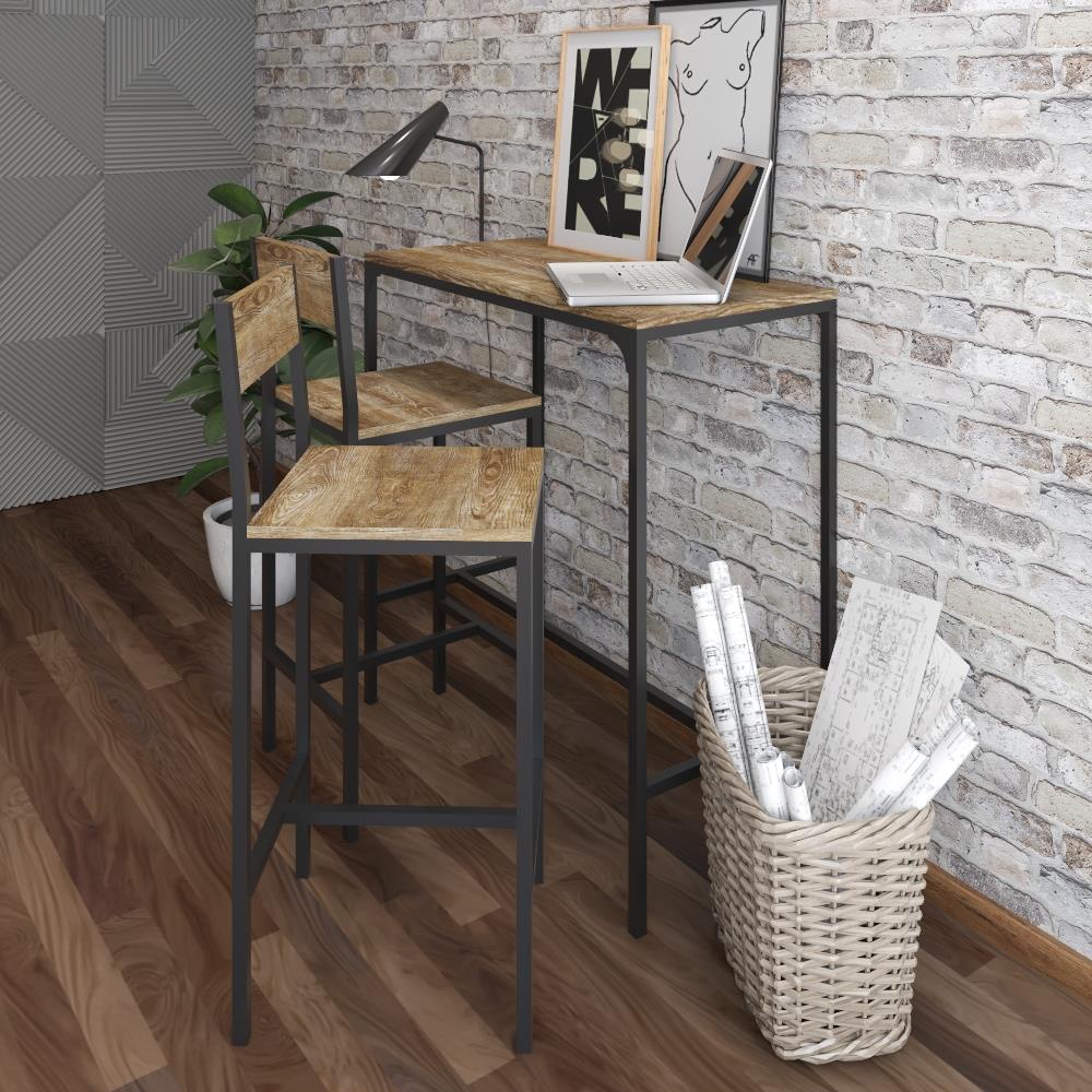 HomeBase FURDINI Bộ bàn ăn 2 cái ghế bằng MDF khung thép | Shopee Việt Nam