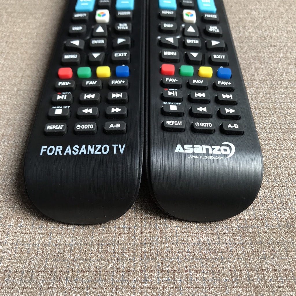 Điều khiển tivi asanzo các dòng TV smart, Remote asanzo smart được chọn mẫu