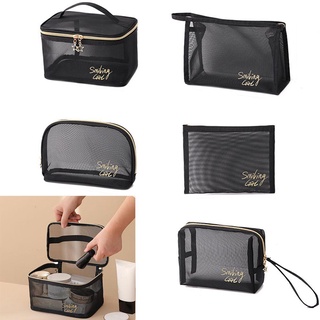 HOMELYHUB 1 / 5 Túi Trang Điểm Dung Tích Lớn Lưu Trữ Du Lịch Trong Suốt