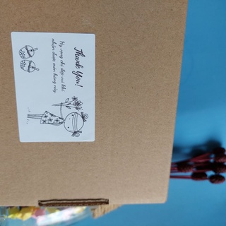 100 Tem Dán Thank You Kích thước 7x5cm có sẵn keo