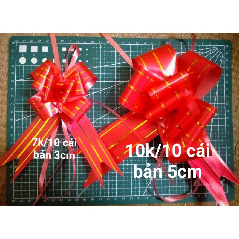 set 10 nơ rút đỏ bản 5cm,3cm | Shopee Việt Nam