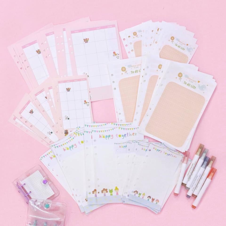 Lõi giấy binder sổ còng 3 size A5-A6-A7