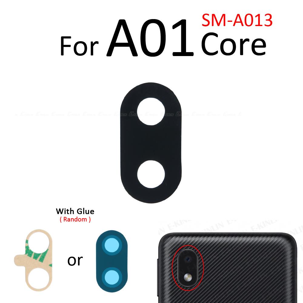 2 Cái\ lốc Phía Sau Camera Kính Ống Kính Có Keo Dán Cho Samsung Galaxy A01 Core A11 A31 A51 A71 5G 4G Thay Thế Các Bộ Phận