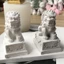 Unstop * 3D Sáng Tạo Xà Phòng Hình Sư Tử Khuôn Silicon DIY Chống Dính Thạch Cao Khuôn Để Tự Làm Trang Trí Bàn Làm Việc Quá