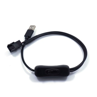 EZ 40cm USB Sang 3 Pin 4 Pin Cho Vỏ Quạt Adapter Cáp Kết Nối USB-3Pin 4Pin Ca