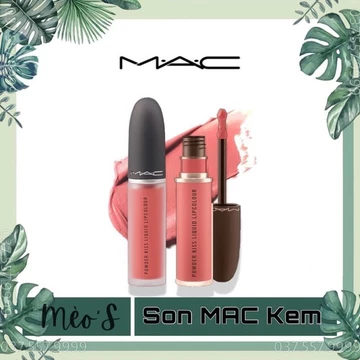 [𝗚𝗢𝗠 𝗢𝗥𝗗𝗘𝗥] Son Mac Kem, Mac Powder Kiss Liquid Lipcolour, BST Son Kem Lì Mac Chính Hãng 💄