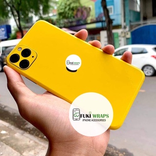 Miếng Dán Skin Mặt lưng Glossy Bumblebee Vàng Full Viền Dành cho 15 pro max 14 pro max 13 pro max 12 pro max 11 pro max