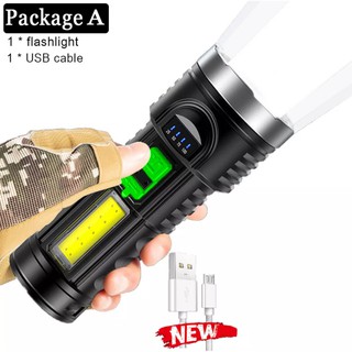 Đèn Pin Siêu Sáng Led breo 998000LM Cầm Tay Loại Lớn Có Đèn 1 Bên ( TẶNG DÂY SẠC ) hàng cao câp