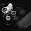 Set lens mắt cá + góc rộng + macro 3 trong 1 cho điện thoại thông dụng