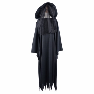 Halloween cậu bé trang phục Ghost cosplay áo choàng cha con kinh dị thần chết trang phục trẻ em bên người lớn lễ hội sân khấu Warlock Fancy Dress