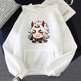 Hot Game Genshin Va Chạm Áo Hoodie Harajuku Kawaii Arataki Itto In Họa Tiết Đồ Họa Cô Gái Sudaderas Dễ Thương