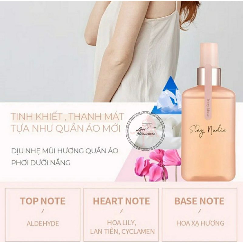 Body Mist Xịt Thơm Toàn Thân, xịt thơm quần áo, tóc Bodyholic Stay