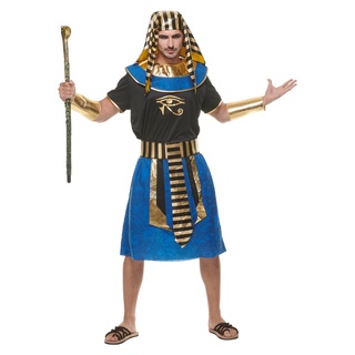 ❤Hàng có sẵn❤Halloween Người Lớn Kinh Dị Cổ Ai Cập Pharaoh Trang Phục Nam Bí ẩn Xác ướp Pharaoh Cosplay Phù Hợp Với Trang Phục Tiệc Carnival Sân Khấu Ai Cập Vua Ma Lạ Mắt Trang Phục