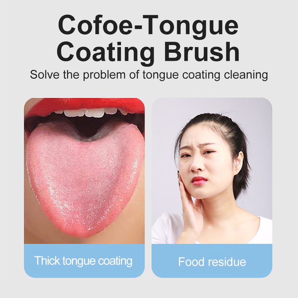 Ảnh Cofoe Nhựa Phế Liệu Lưỡi Loại Bỏ Xấu Hơi Thở Tươi Phế Liệu Rêu Làm Sạch Sổ Lưu Niệm Lưỡi Bàn Chải Băng Cạp Miệng Vệ Sinh Miệng Chăm Sóc Nha Khoa 1
