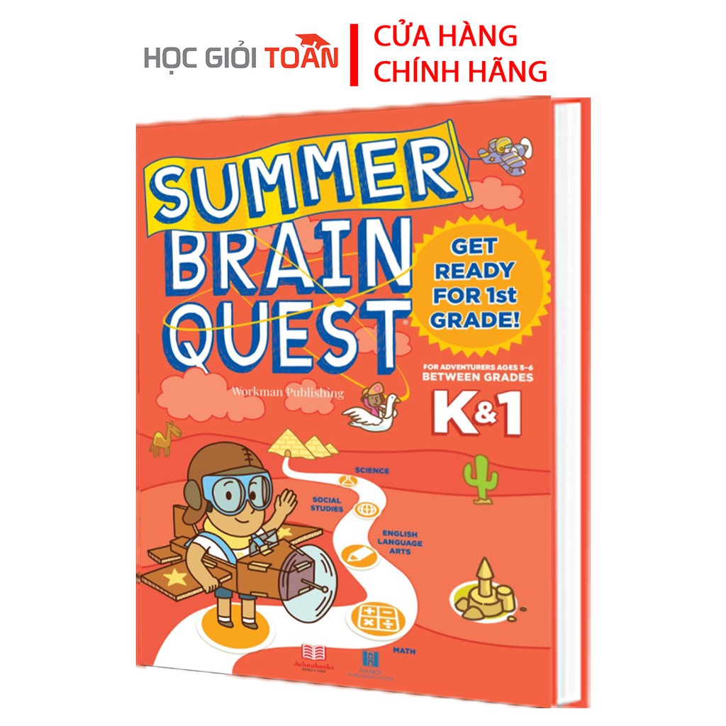 [Mã BMLTA35 giảm đến 35K đơn 99K] Sách Summer BrainQuest - Chuẩn bị vào lớp 1 ( dành cho bé từ 5 - 6 tuổi )
