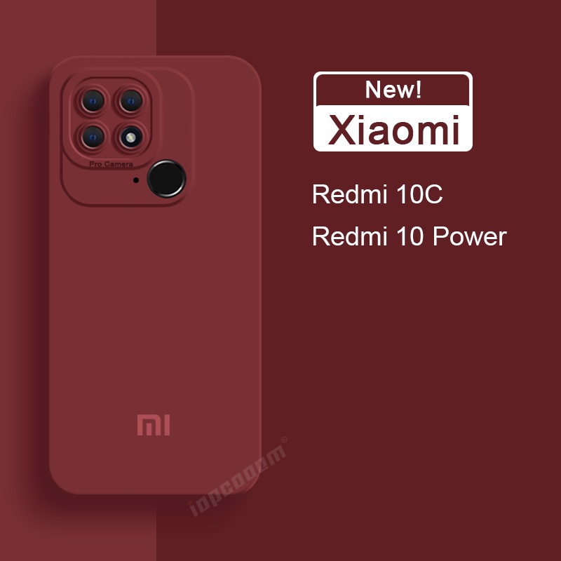 Ôp Điện Thoại Silicon Dẻo Kèm Khung Bảo Vệ camera Cho xiaomi redmi 11a 12c 10c 10 power 2022 11 prime 5 plus a1 plus Ốp