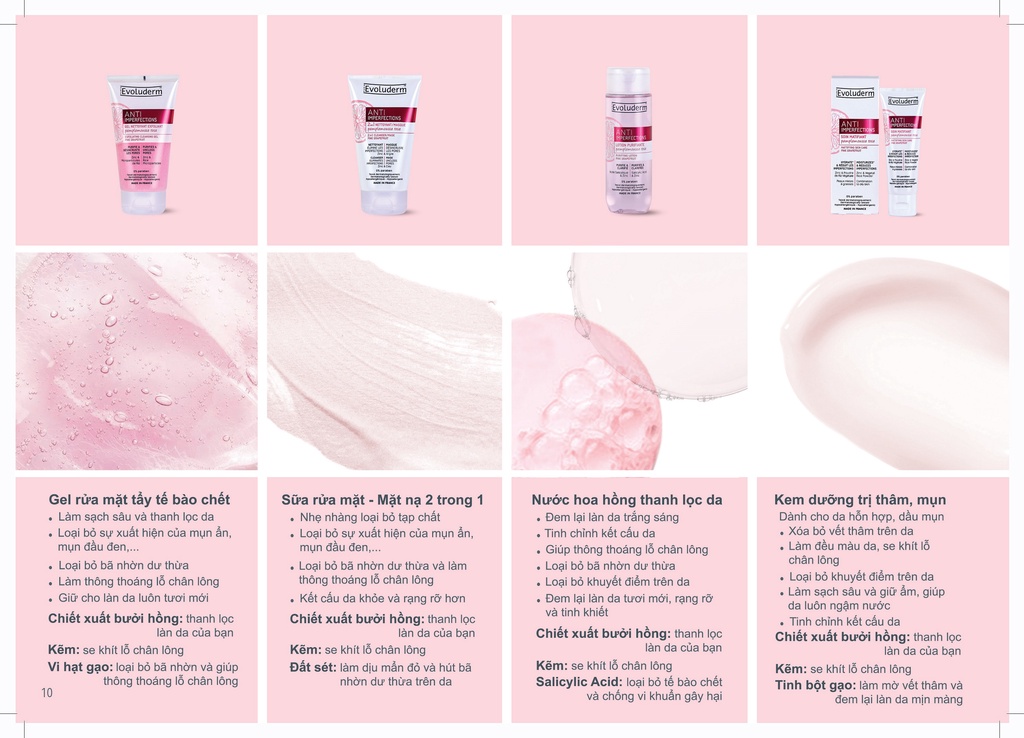 Mô tả Gel tẩy tế bào chết và rửa mặt Evoluderm giúp che khuyết điểm, ngừa mụn đầu đen dành cho da dầu mụn 150ml - 1