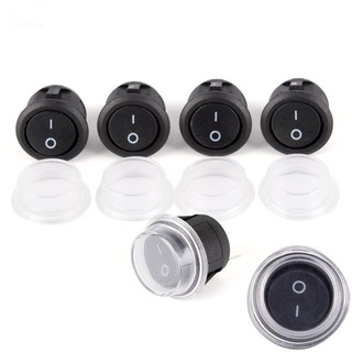 1 Công Tắc 2 Chấu On-Off Spst Tròn Chống Nước Cho Xe Hơi - Kích thước 2cm*2cm