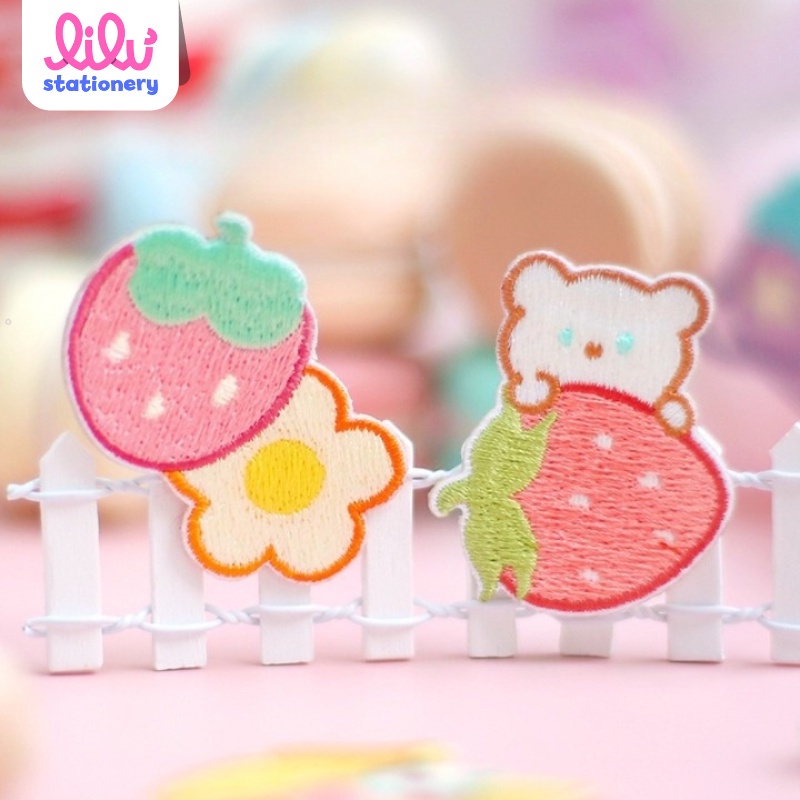Sticker trang trí túi xách balo quần áo anime chất liệu vải thêu HD135-K51