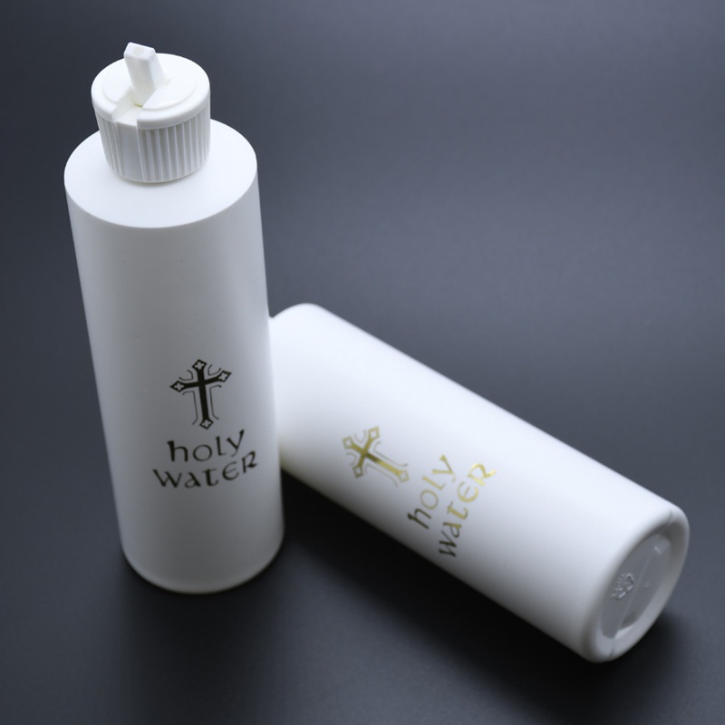 SHI 250ml Bình Nước Thánh Cơ Đốc Giáo Công Giáo Vàng Trống Cho Chữ Thập Giữ Hộp Đựng Có Thể Đổ Lại Cho Cơ Đốc Giáo E