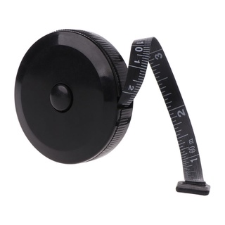 Clii 1 5m 60inch Mini Đen Băng Đo Hai Mặt Có Thể Thu Vào Dụng Cụ Thợ May Cơ Thể Thước Băng Chống Mài Mòn Linh Hoạt