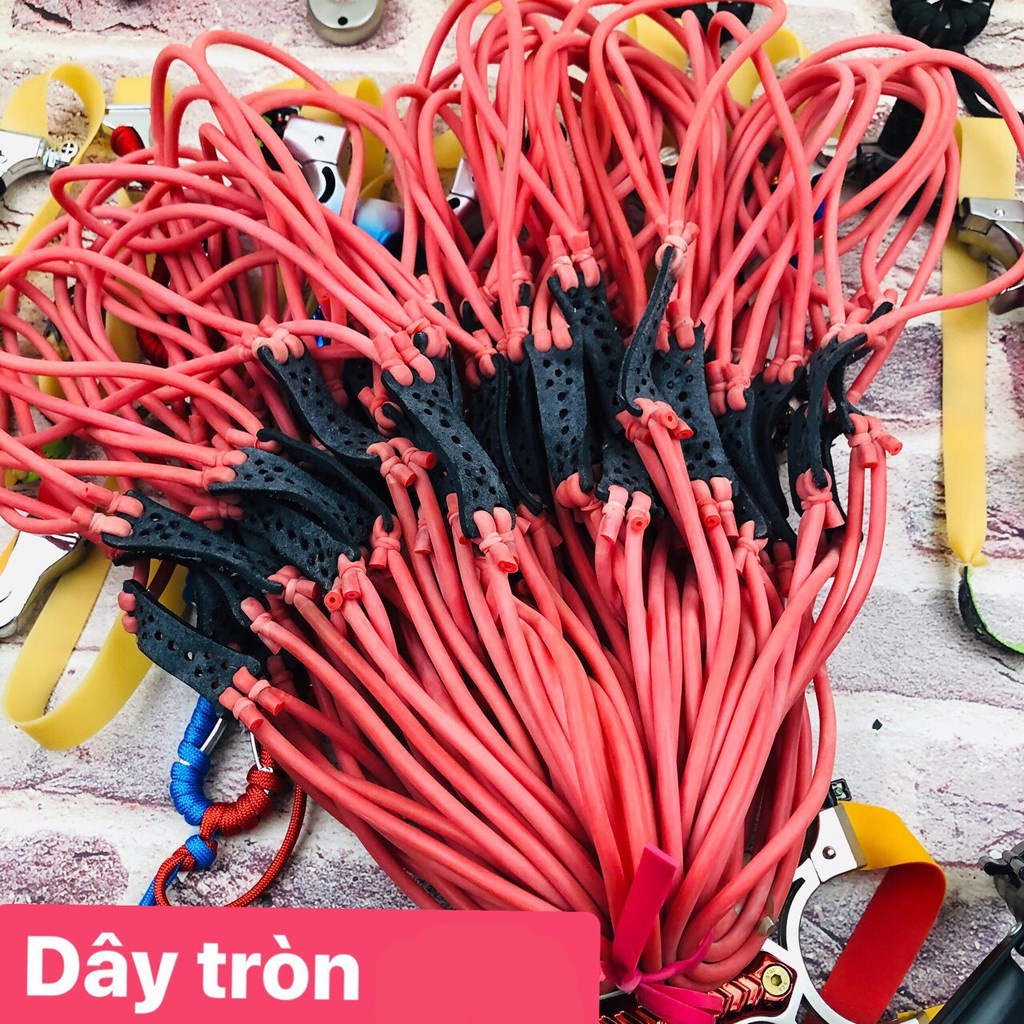 [combo 10] dây thun tròn đôi buộc sẵn da (gắn cho n a cao su) vip 679jasdja