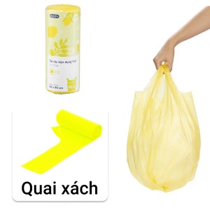 Túi đựng rác tự hủy INOCHI có quai tiện dụng hương chanh, hương lavender size 10L, 25L và 50L