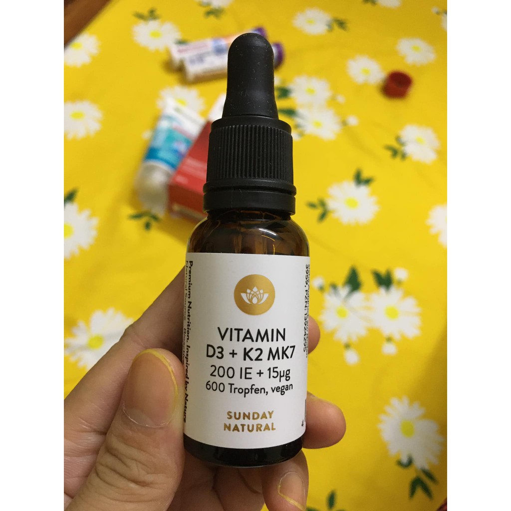 Vitamin D3+ K2 MK7 Sunday Natural Đức Shopee Việt Nam