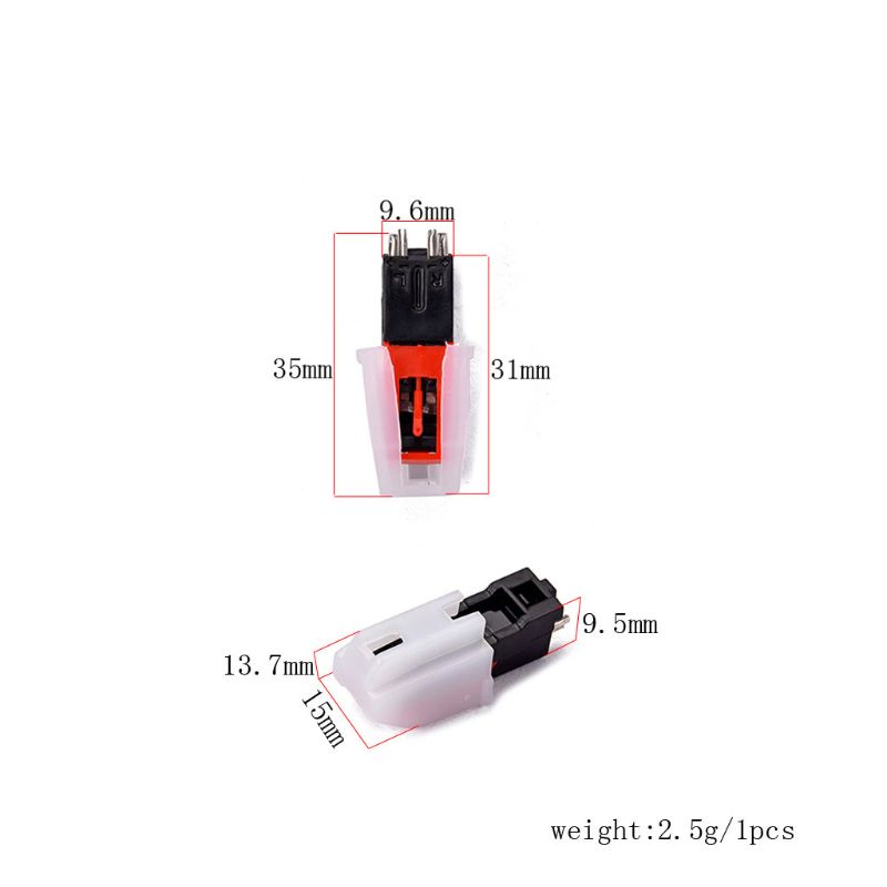 Set 2 Đầu Kim Từ Tính Bằng Nhựa Thay Thế Cho Máy Hát Đĩa Than