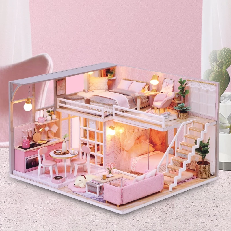 Mô hình nhà búp bê tự làm diy doll house miniature CUTEROOM nhiều mô hình nhà