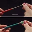 Unstop * 4 Bộ dụng cụ phóng to lỗ đính cườm cho hạt thủy tinh ngọc trai kim cương Tipped Reaming File Reamer Dụng cụ trang sức