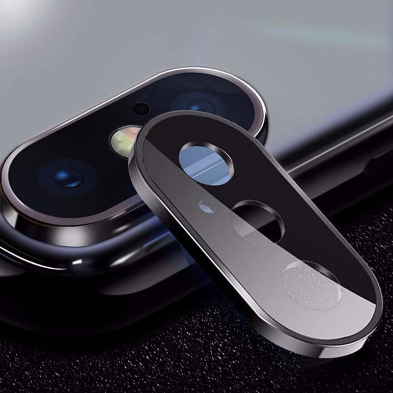 Kim Loại Camera Kính Ống Kính Máy Ảnh Cho iPhone XS Max Bảo Vệ Màn Hình Kim Loại Kính Cường Lực Trên Cho iPhone X XS XSMAX