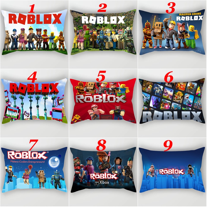 Vỏ Gối Hình Chữ Nhật Nhiều Lớp In Hình Trò Chơi Roblox Bằng Polyeste Trang Trí Nhà Cửa (Không Kèm Lõi)