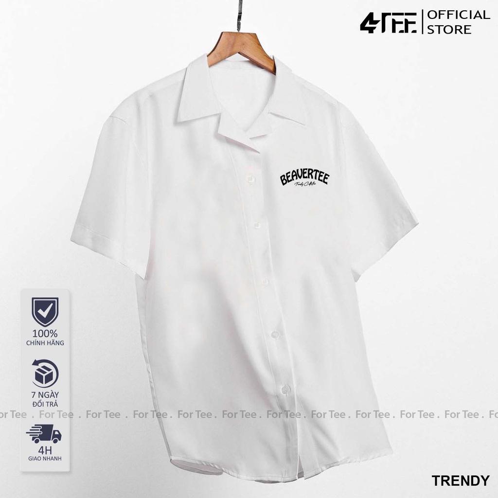 Áo sơ mi Basic Unisex form rộng , cổ vest --NGỰC  TRENDY
