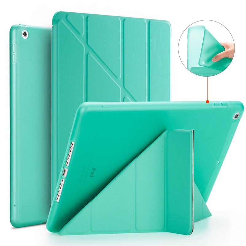 Ốp bảo vệ mặt sau TPU mềm tương thích cho iPad 9.7 2018 Vỏ lật da thông minh 10.2 10.5 10 2022 A16 Pro Air 11 mini 7 6 5 4 Ốp điện thoại máy tính bảng