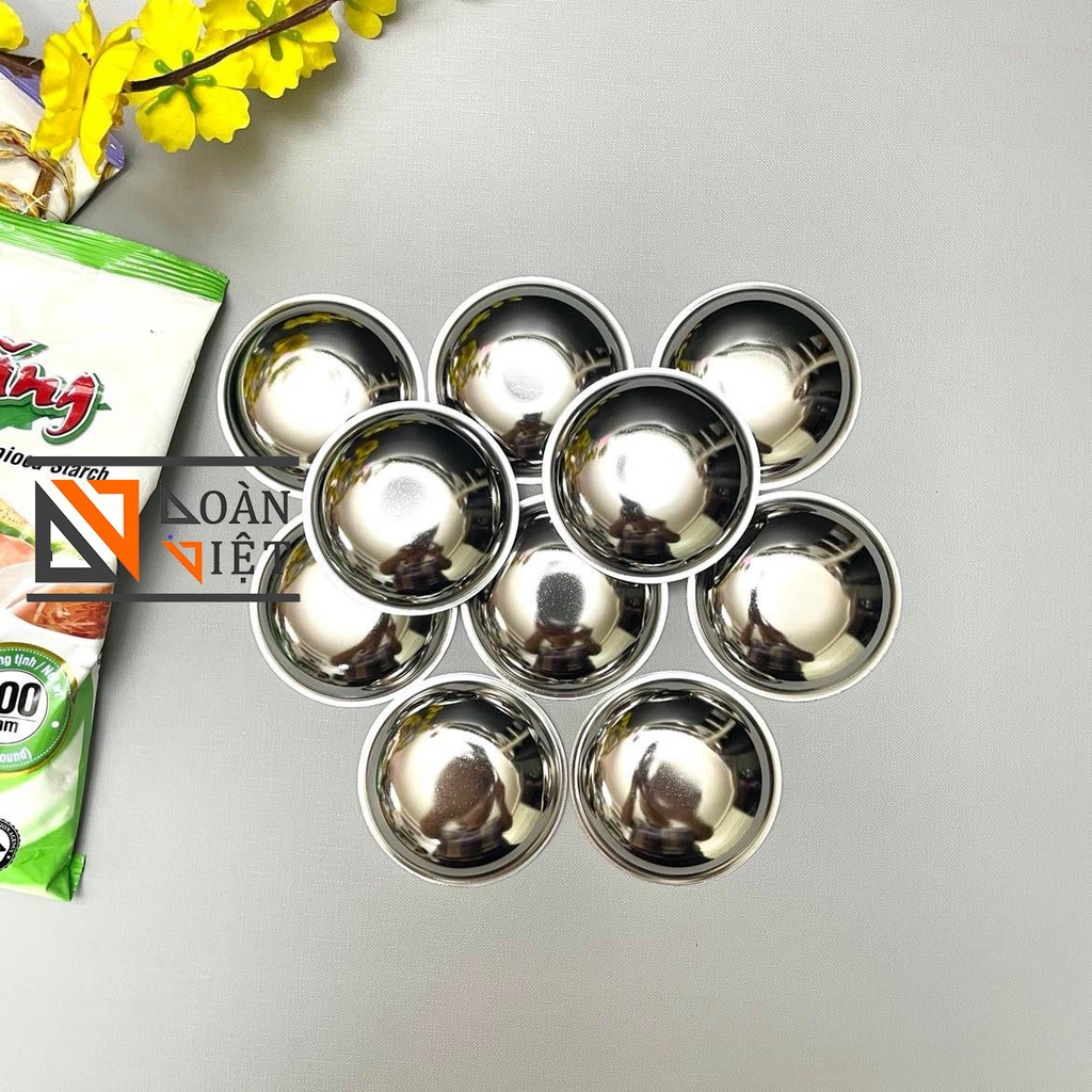 (COMBO 10 CHÉN, 5 CHÉN) Chén INOX làm BÁNH BÈO, BÁNH BÒ , ĐỰNG NƯỚC ...