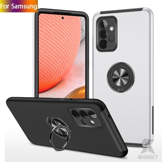 Ốp Điện Thoại Silicon TPU Mềm Siêu Mỏng Chống Rơi Chống Sốc Có Vòng Đỡ Cho Samsung Galaxy A73 A72 A71 A53 A52 A51