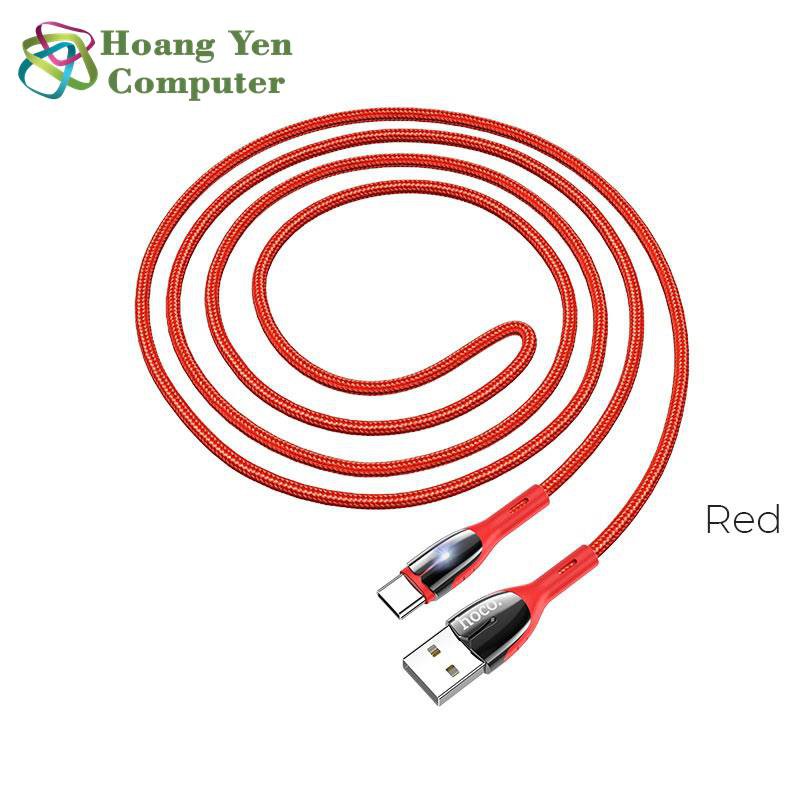 Cáp Sạc TYPE C Hoco U89 Cho Android Dây Dù 1.2M - BH 6 Tháng Chính Hãng (MÀU SẮC NGẪU NHIÊN) - Hoàng Yến Computer