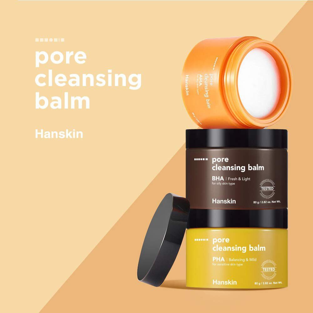 Sáp tẩy trang chứa BHA/AHA Hanskin Cleansing Balm & Blackhead / Pore
