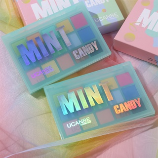 Bảng phấn mắt UCANBE Mint Candy Bright Shimmer Matte Pressed Pigment - 15 sắc thái