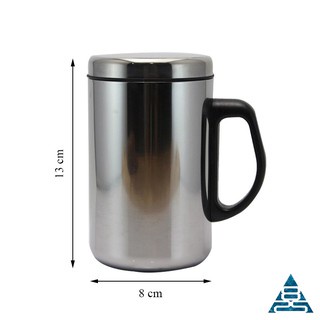 Ca giữ nhiệt inox 2 lớp - ca inox 609 Thermos giữ nhiệt 500ml có nắp kín